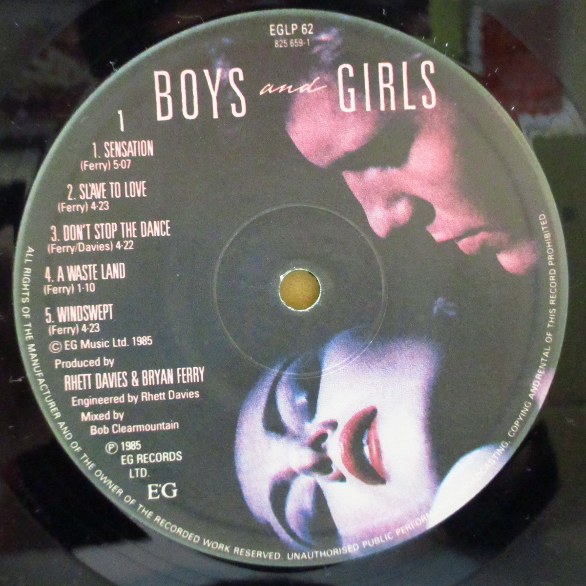 BRYAN FERRY-Boys And Girls (UK オリジナル LP+光沢固紙インナー)_画像3