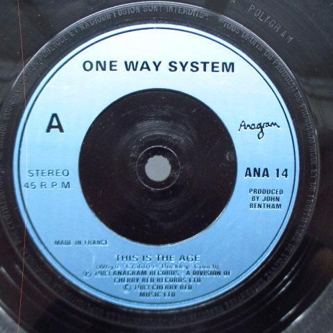 ONEWAY SYSTEM-This Is The Age (UK オリジナル 7+マット・ソフト紙ジャケ)_画像3