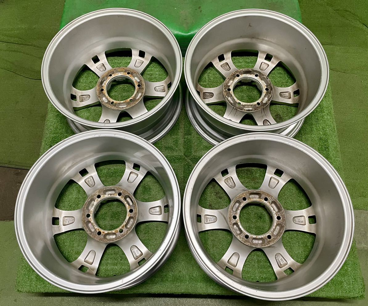 美品 Weds KEELER 17×7.5J+40 6H 139.7 4本セット アルミホイール 17インチ ウェッズ キーラー GUN125 GDJ150 ハイラックス プラド サーフ_画像10