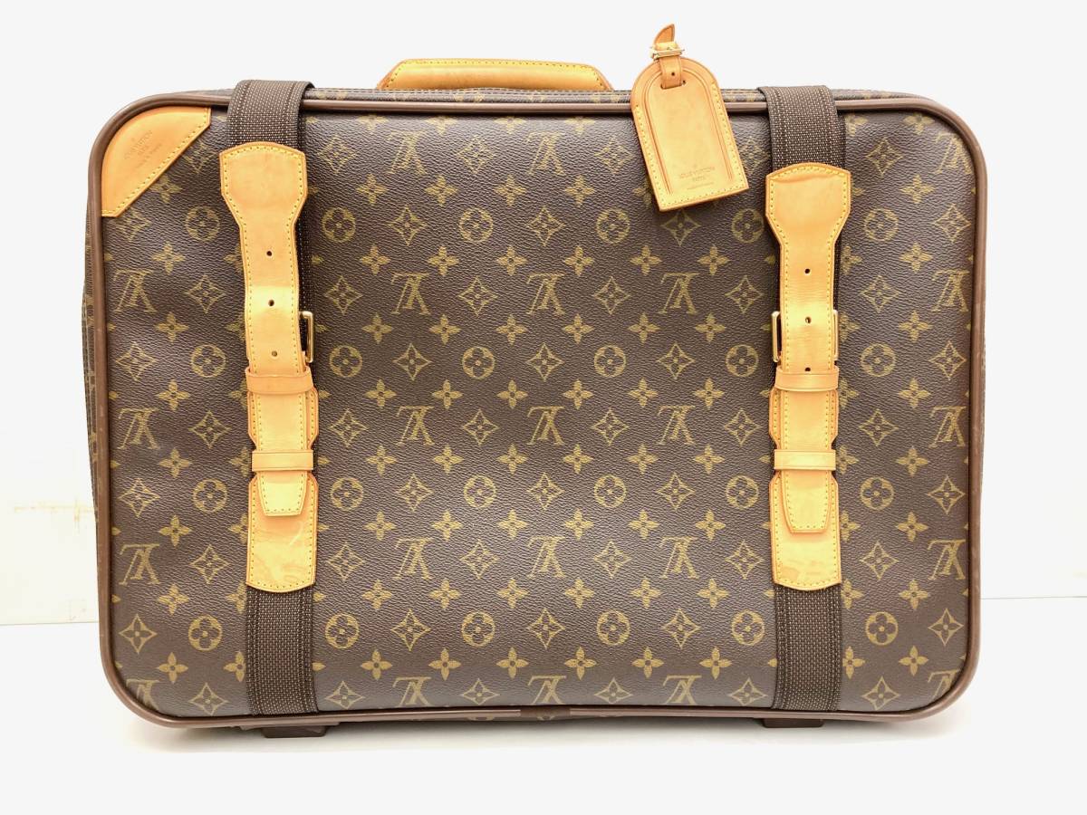 【 旅行に! 】LOUIS VUITTON/ ルイ・ヴィトン サテライト・W53 モノグラム M23356 セミソフト トラベルバッグ 旅行カバン スーツケース