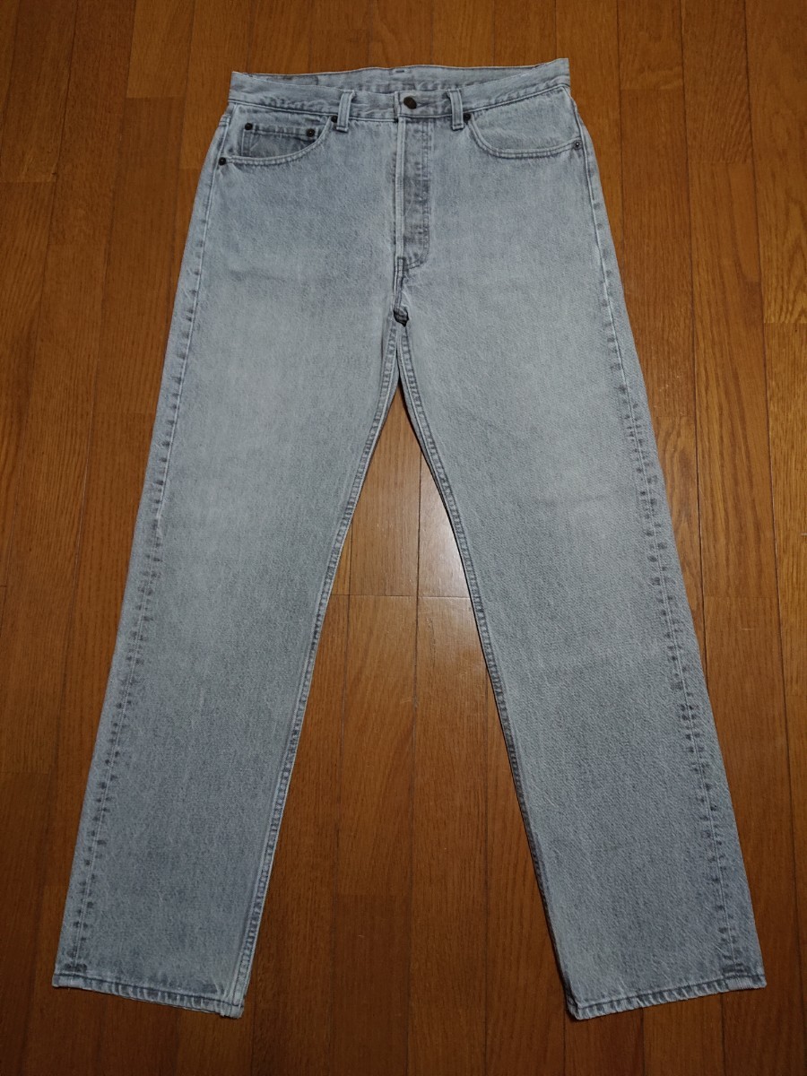 90s Levi's 501 先染め ビンテージ 米国製 w33 トップボタン裏532 リーバイス MADE IN U.S.A. _画像1