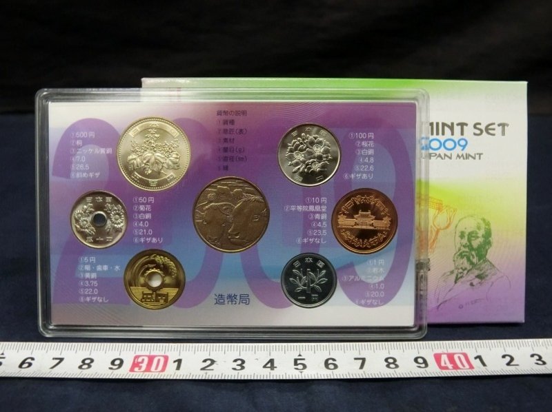 L3286 造幣局 2009年 六百六十六円 コイン Coin 硬貨 通貨 日本銀行 紙箱_画像1