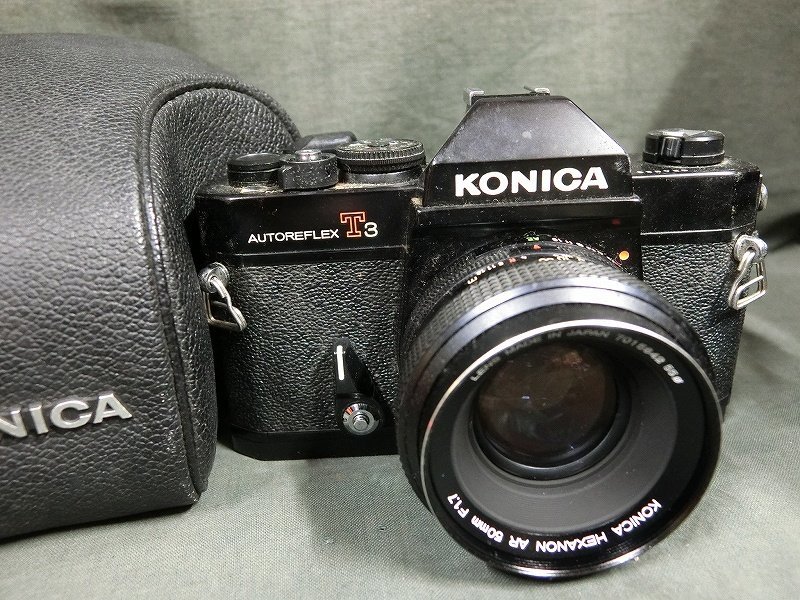 A4712 コニカ オートフレックスT3 レンズ：HEXANON 50mm フィルムカメラ 現状品_画像1