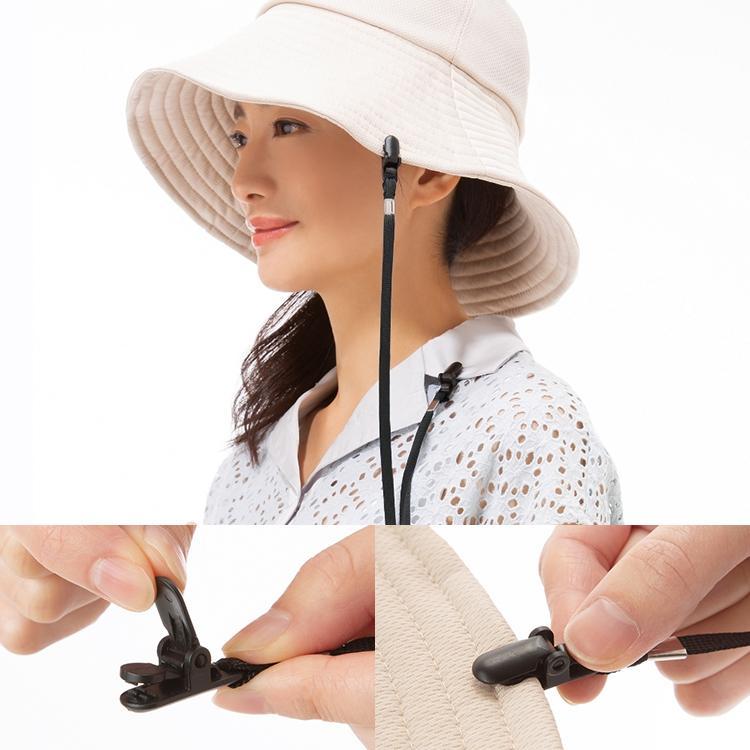  hat strap hat for cap strap length 40cm clip type multipurpose size adjustment possible a little over manner measures lost prevention code .. cord black 