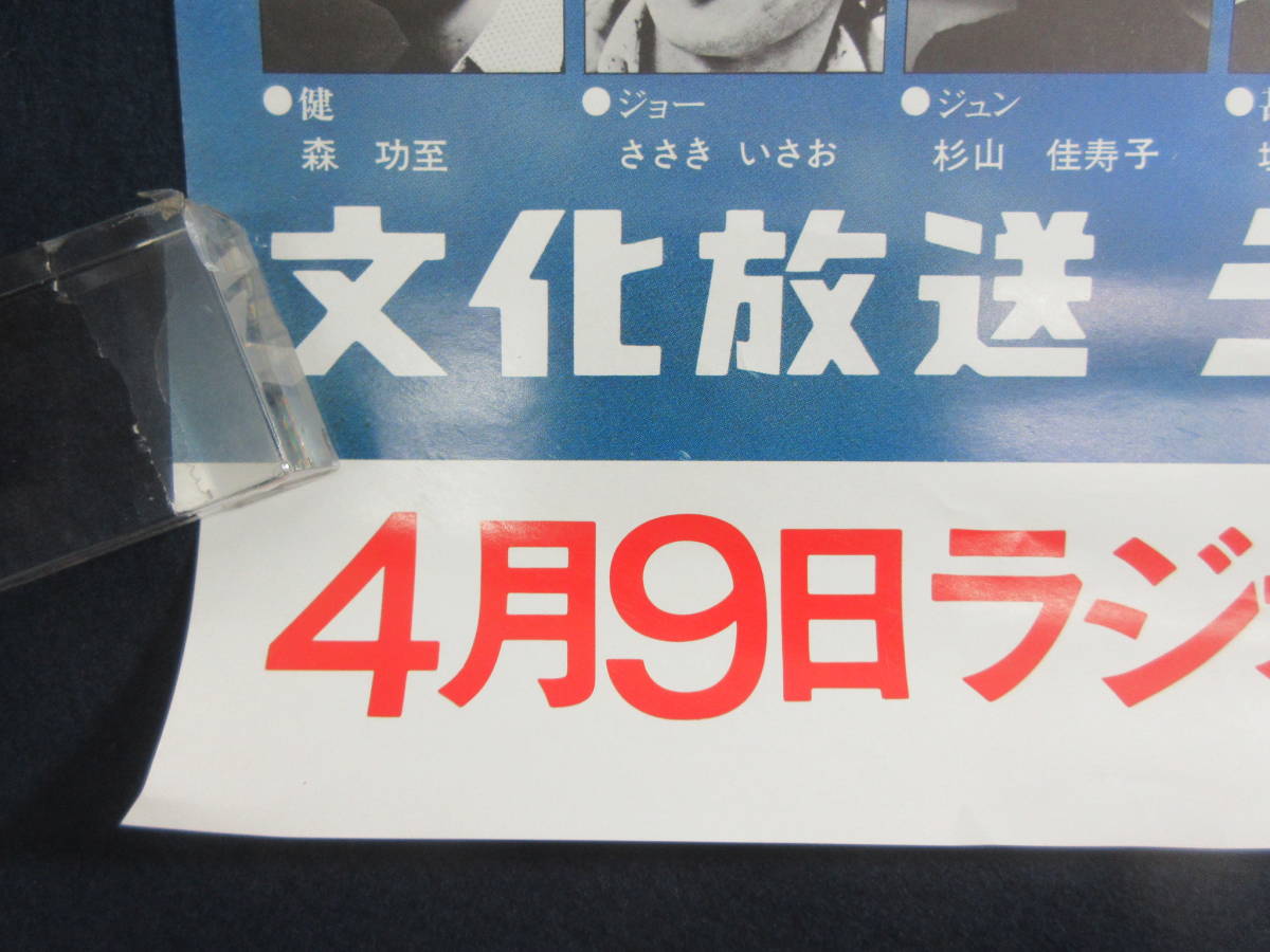 2）『科学忍者隊　ガッチャマン　ラジオ放送開始』　ポスター　約47.5×72.5ｃｍ　検アニメ非売品宣伝広告_画像6