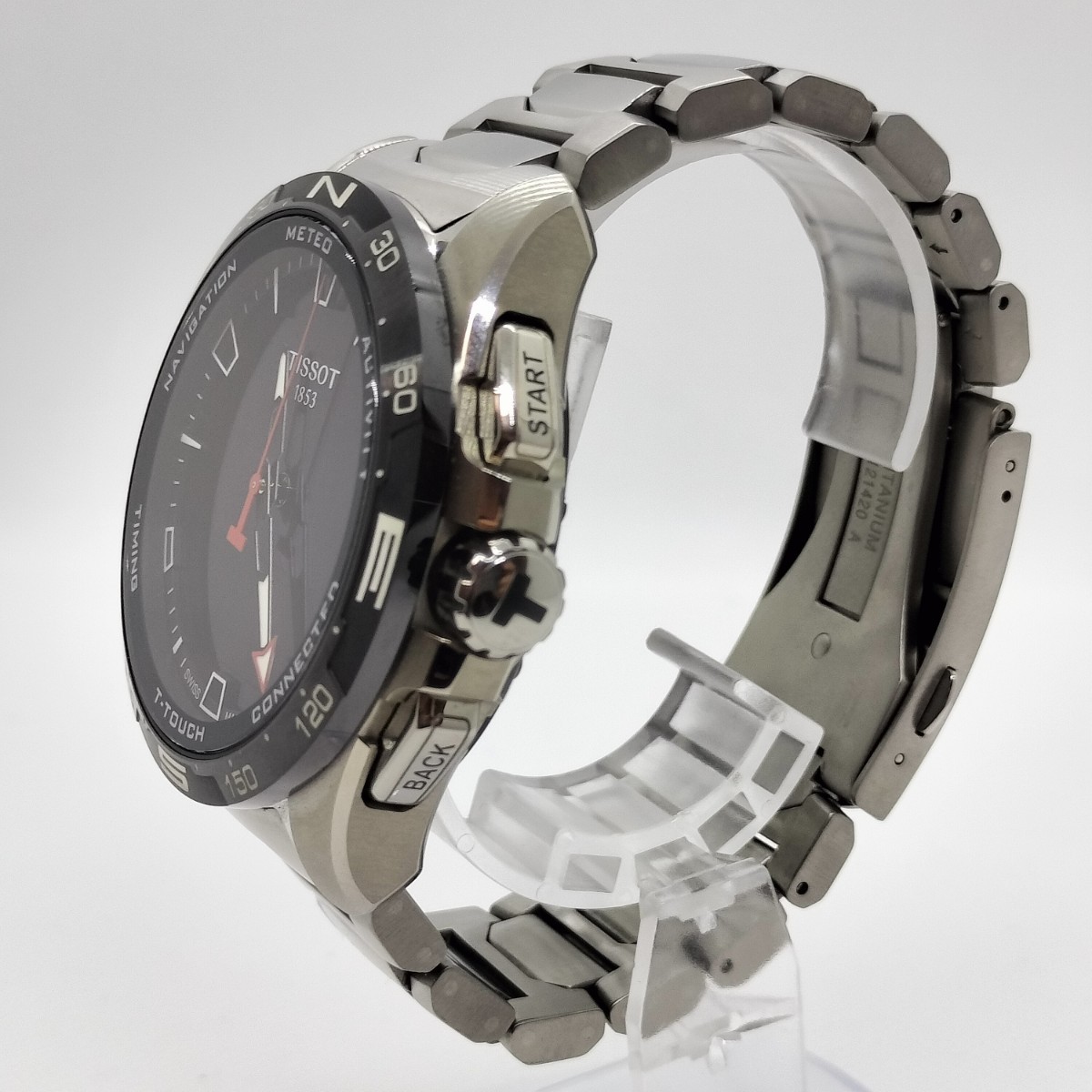 【美品】TISSOT ティソ　T-タッチコネクトソーラースマートフォン連動メンズ腕時計