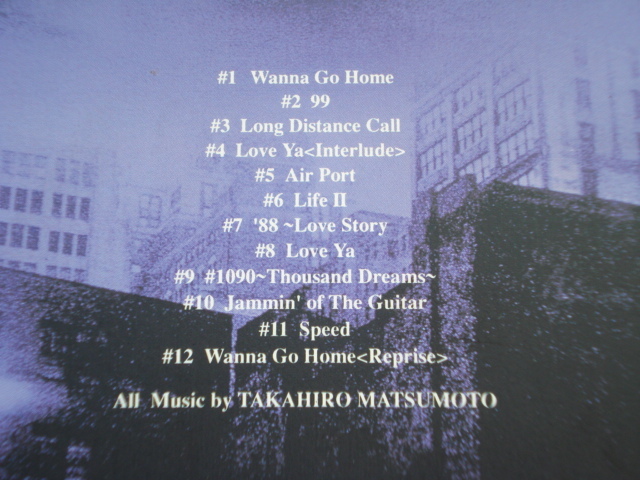 即決★送料無料 松本孝弘 / Wanna Go Home CD　B'z　TAK MATSUMOTO_画像3