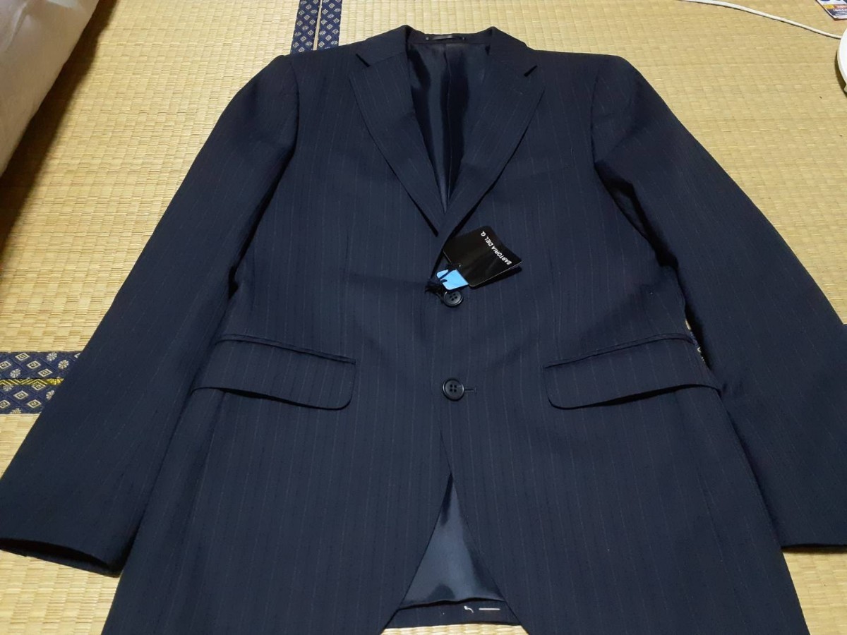 【新品】SARTRIA DEL GROSSO ビジネススーツ　上下　92 Y5 紺_画像2