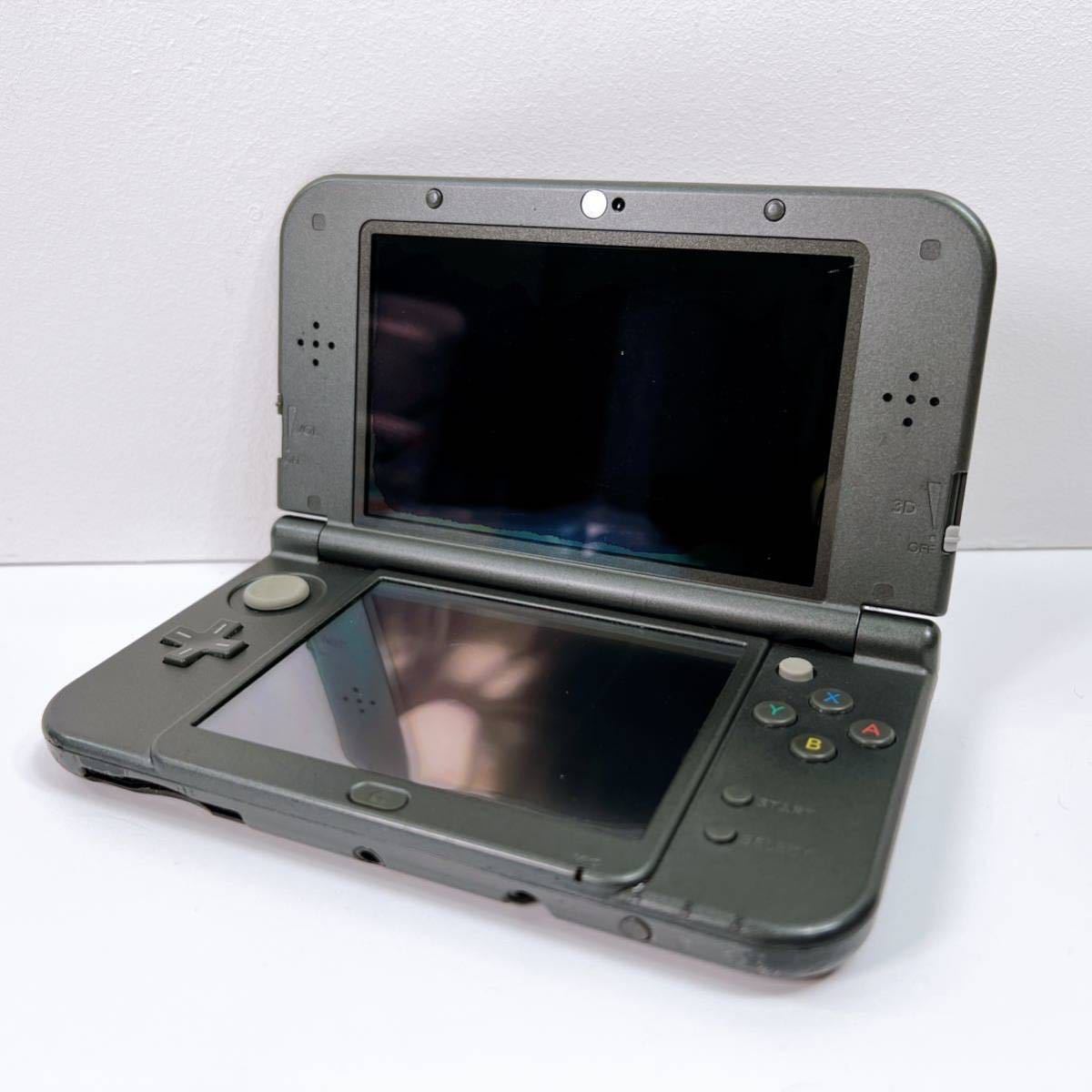 46【中古】New Nintendo 3DS LL 本体 RED-001 ブラック ニュー