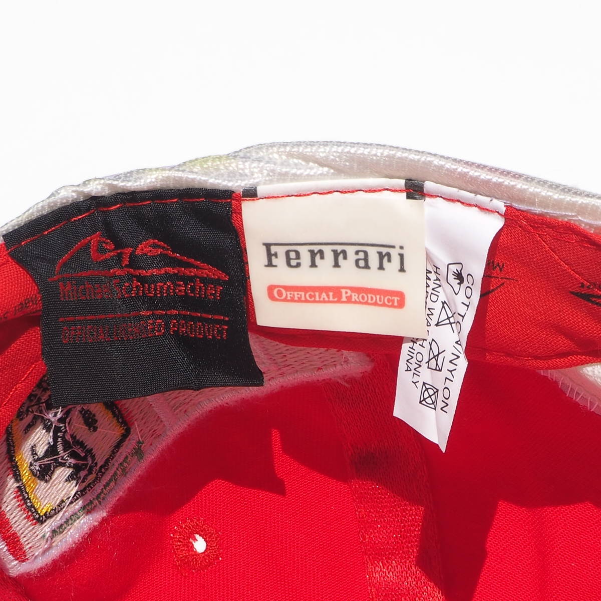 デッド!! 新品 Ferrari フェラーリ MICHAEL SCHUMACHER ミハエルシューマッハ F1 キャップ 帽子 ミハエル・シューマッハ ①の画像7