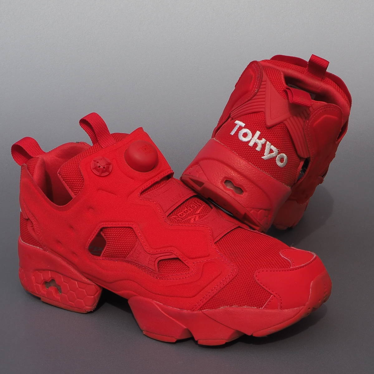 美品!! 20年製 US 8 1/2・26,5cm Reebok INSTAPUMPFURY OG リーボック インスタ ポンプフューリー 赤 赤 TOKYO 東京_画像1