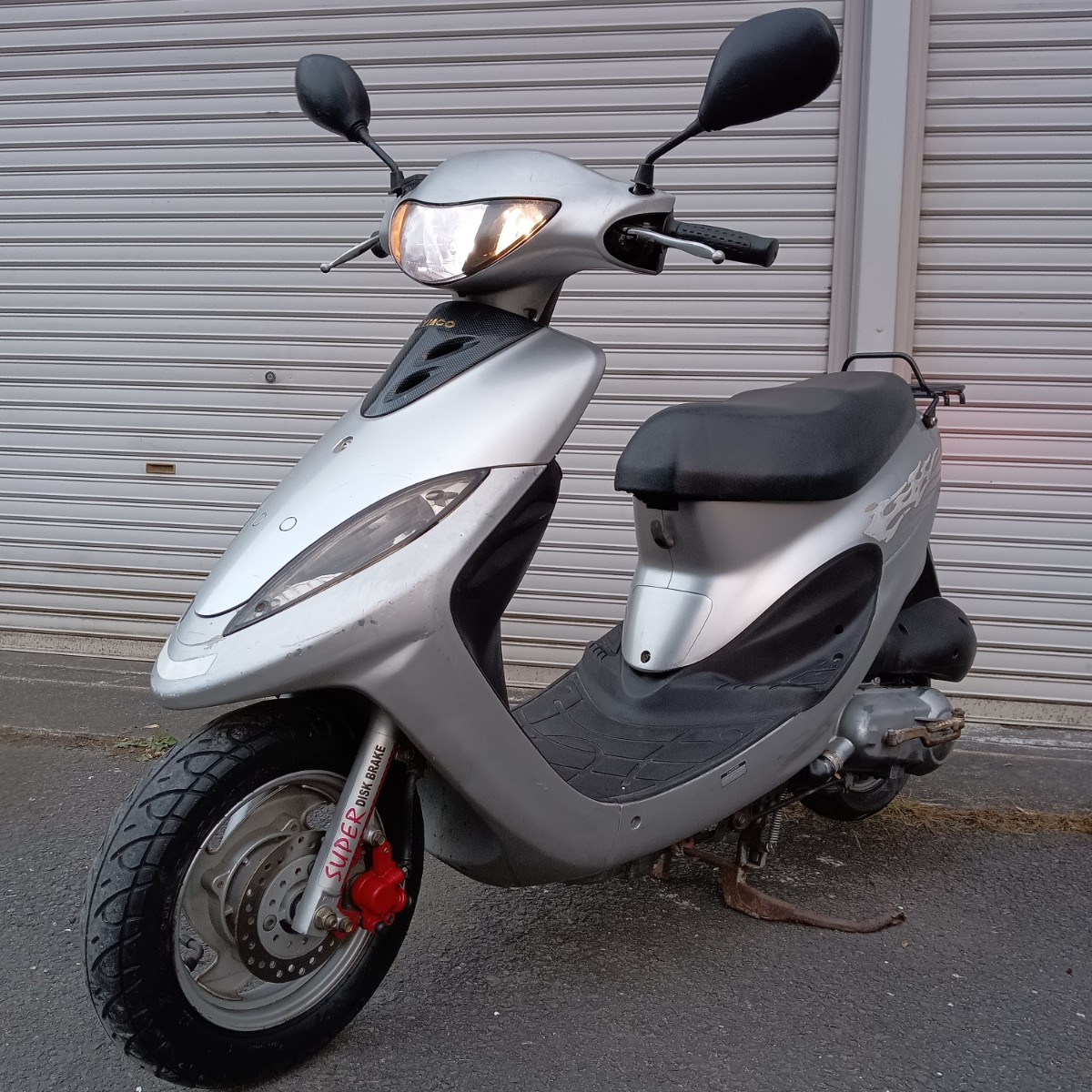 宮城県より　キムコ2スト100ccスクーター　KYMCO　スーナー100　実働　走行距離14400㌔　加速抜群_ライト明るいです