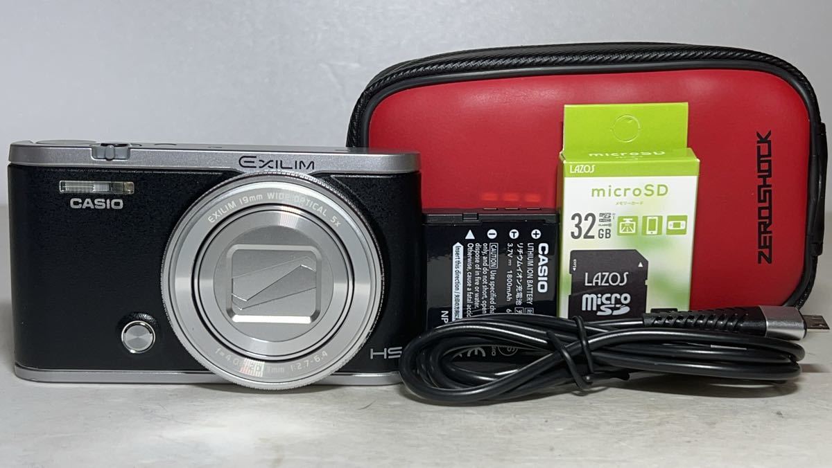 国内最安値！ EXILIM カシオ ◆美品◆CASIO EX-ZR4000コンパクトデジタルカメラ 6ヶ月動作保証 ケース 32GBメモリ カシオ