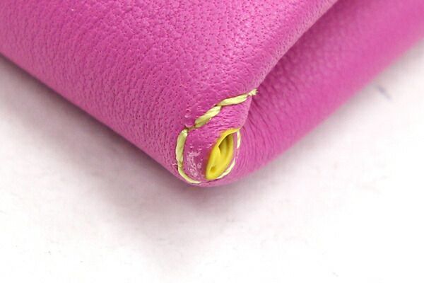  Gherardini ячейка для монет розовый кожа б/у кошелек для мелочи . Mini бумажник кошелек Logo женский женщина 