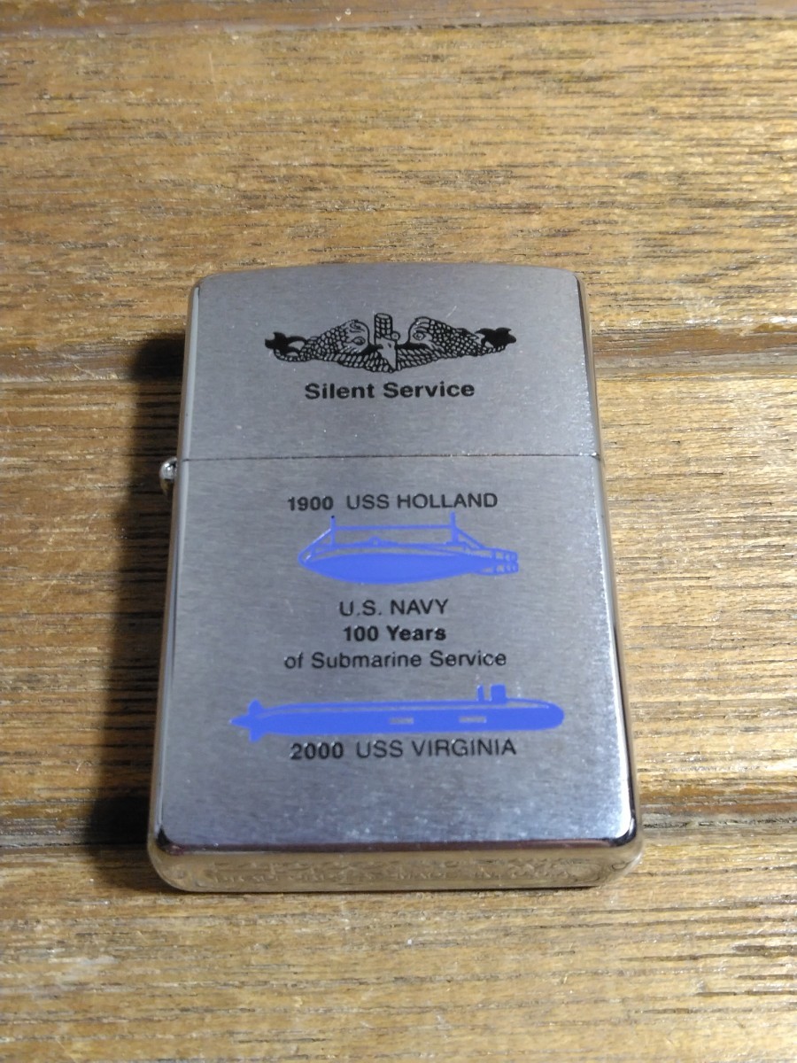 未使用　2000年　ZIPPO Silent Service USS 潜水艦　ジッポー_画像1