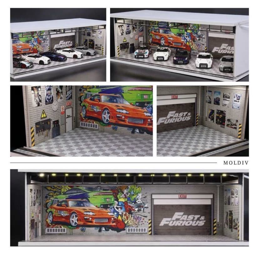 ①ガレージ 駐車場 6台収納 ジオラマ 1/64 トミカサイズ レア ①ガレージ 駐車場 6台収納 ジオラマ 1/64 トミカサイズ レア