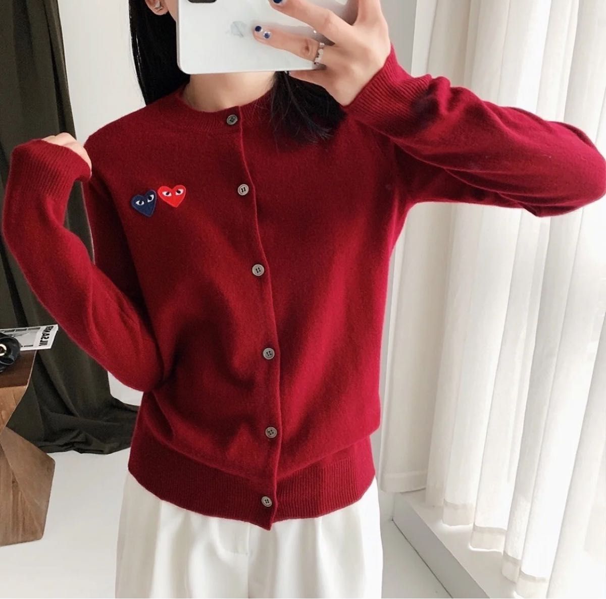 COMME des GARCONS Play Wハート カーディガン|Yahoo!フリマ COMME des GARCONS Play Wハート カーディガン|Yahoo!フリマ