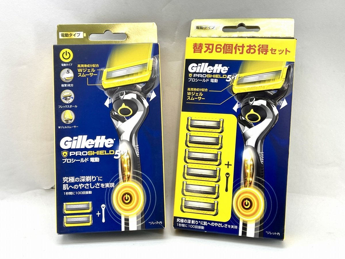 Gillette ジレット プロシールド 5+1 電動 替え刃2個 /6個付 2点セット[18638_画像1