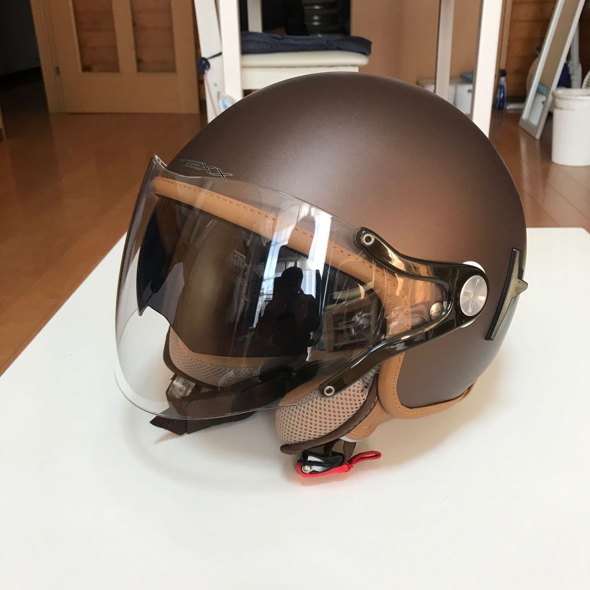 NEXX （ネックス）ジェットヘルメットSX.60 JAZZY チョコレートブラウンカラー　フリーサイズ　希少　中古美品