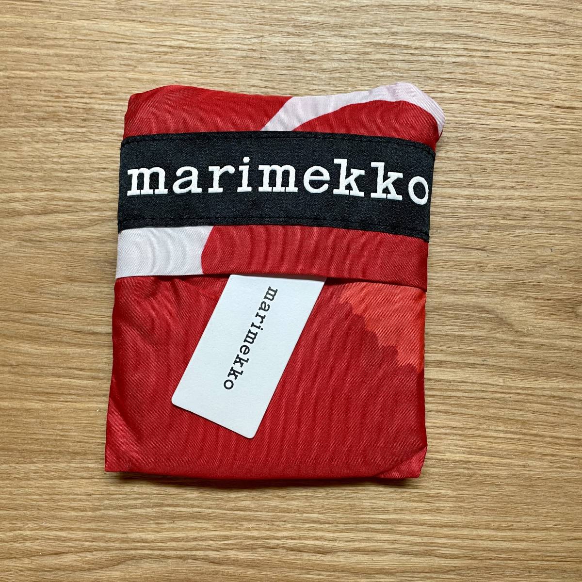 marimekko　折りたたみ傘＋スマートバッグ　ピエニウニッコ ホワイト×レッド　マリメッコ_画像3
