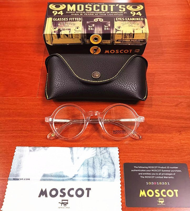 名作モデル☆新品☆ MOSCOT ZOLMAN ゾルマン 丸い眼鏡 メガネフレーム 透明・ セレブ愛用モデル・クリア_画像3