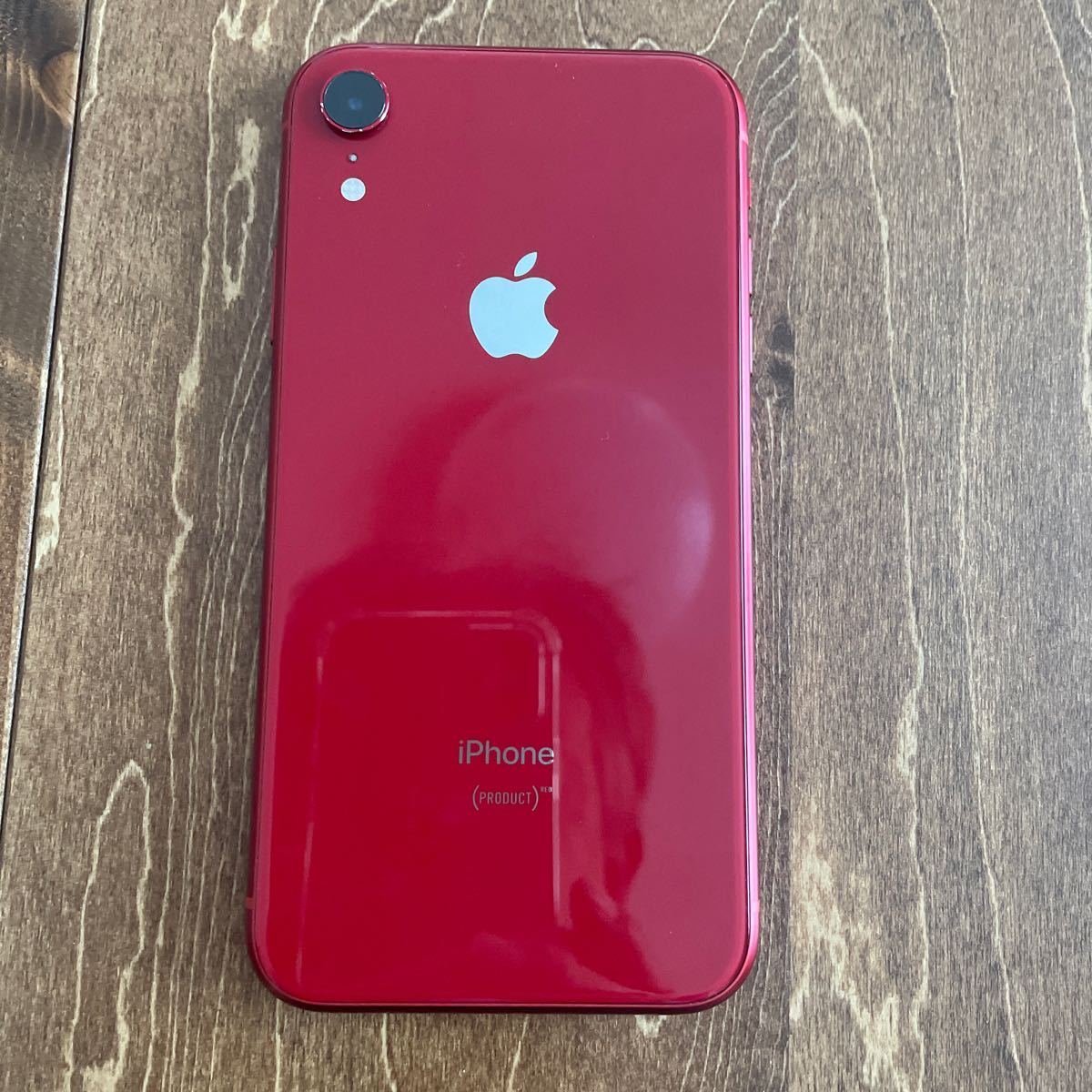 【FaceID不可】Apple iPhone XR PRODUCT RED レッド 64GB SIMフリー バッテリー85%ジャンク 現状品 訳あり
