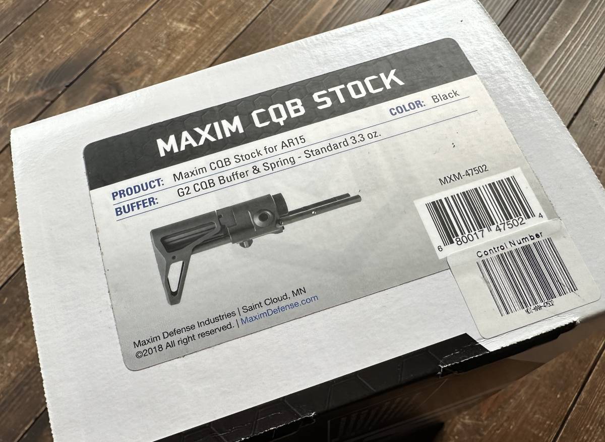 実物Maxim Defense CQB GEN6 STOCK PDW 5.56 ストック