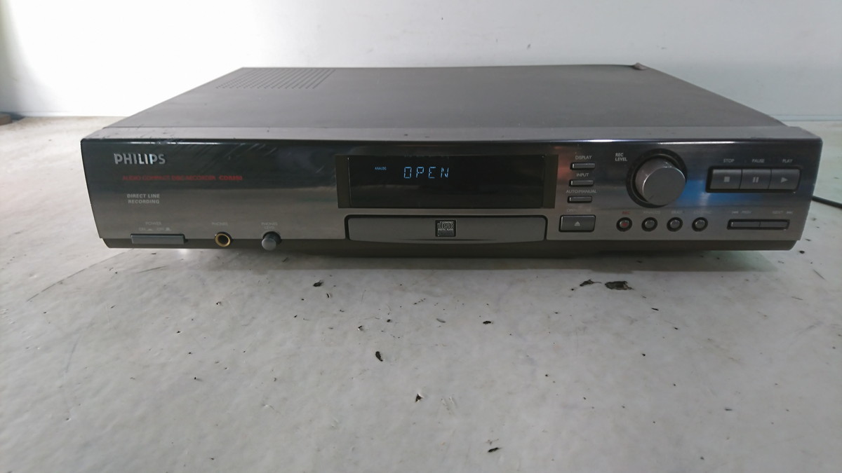 a12-023 ■PHILIPS ＣＤレコーダー/プレーヤー CDR880　オーディオ機器_画像1