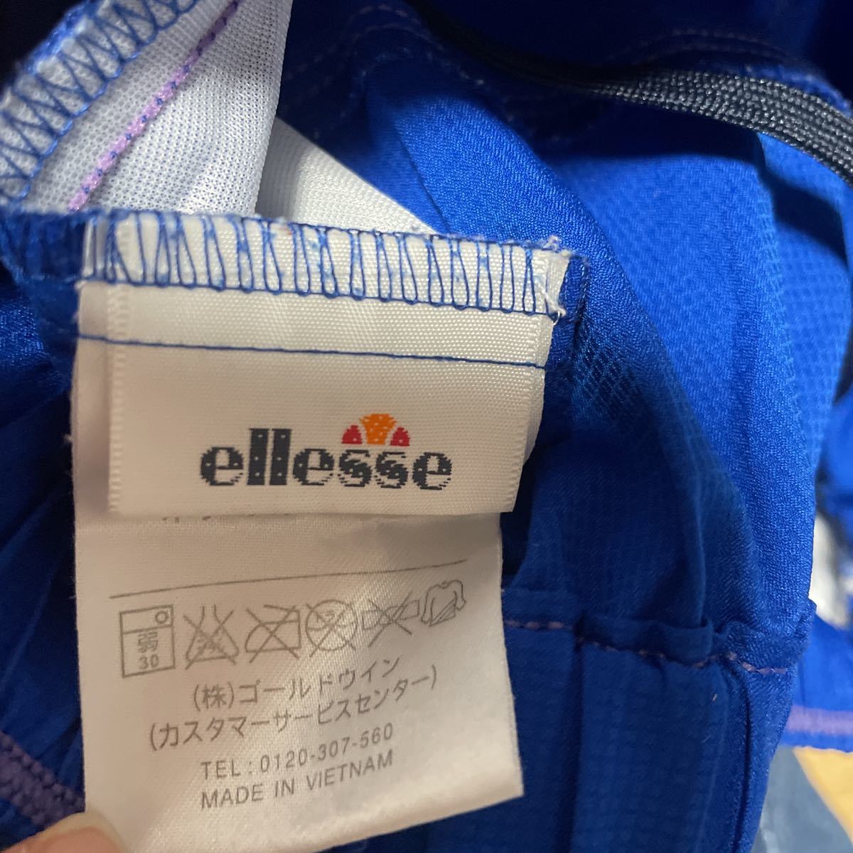 M S上下 セット ellesse ジャケット ブルー ジャージ　レディース　スポーツ　ウェアー_画像4