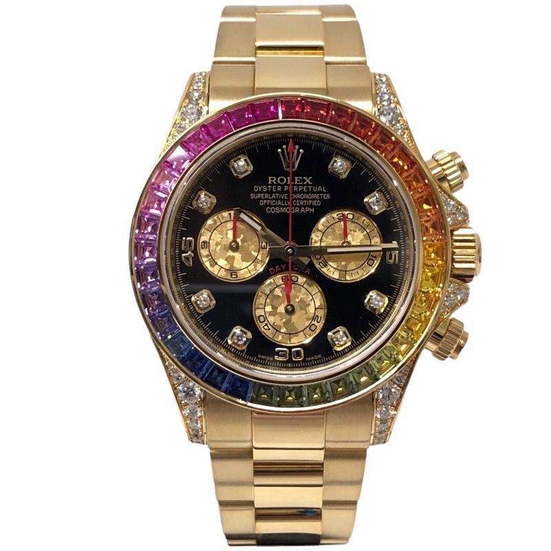  Rolex ROLEX Daytona Rainbow 116598RBOW wristwatch men's used 