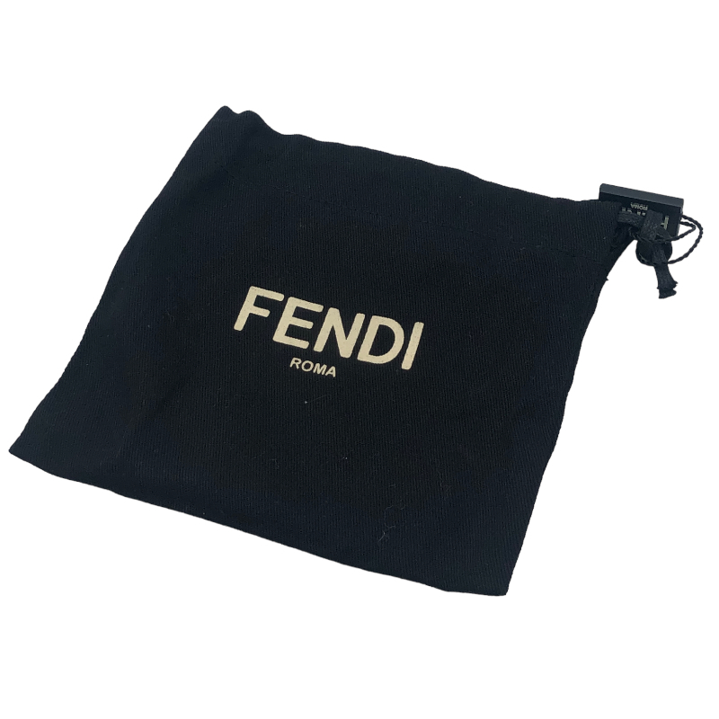 フェンディ FENDI バゲットカードケース 8M0423 ブラック レザー カードケース レディース 中古_画像7