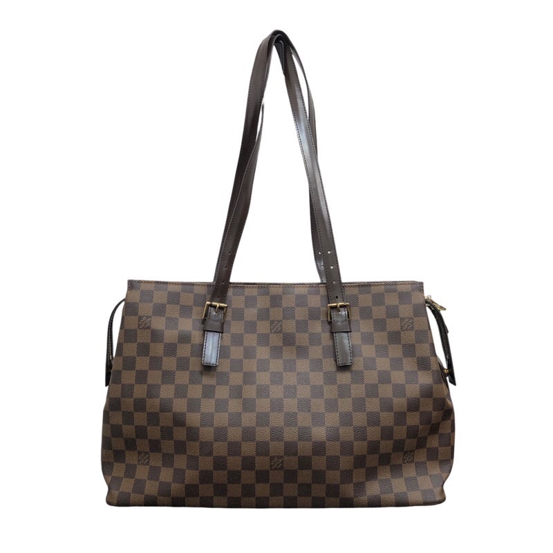 ルイ・ヴィトン LOUIS VUITTON チェルシー N51119 エベヌ ダミエキャンバス トートバッグ ユニセックス 中古_画像1