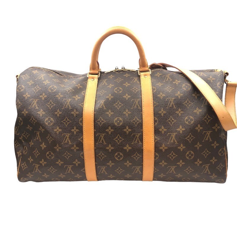 ルイ・ヴィトン LOUIS VUITTON キーポル・バンドリエール50 M41416 ブラウン モノグラムキャンバス ボストンバッグ レディース 中古_画像2