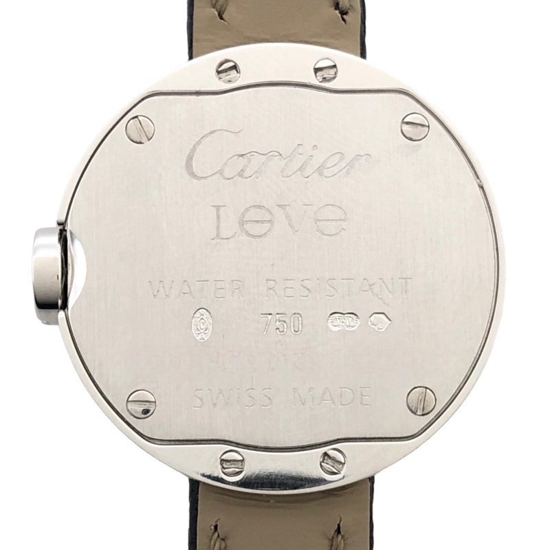 カルティエ Cartier ラブウォッチ　3Pダイヤ WE800131 シルバー K18WG 腕時計 レディース 中古_画像5