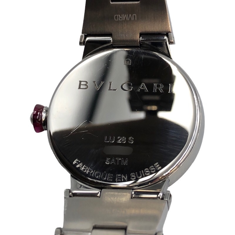 ブルガリ BVLGARI ルチェア　ホワイトシェル LU28S SS 腕時計 レディース 中古_画像5