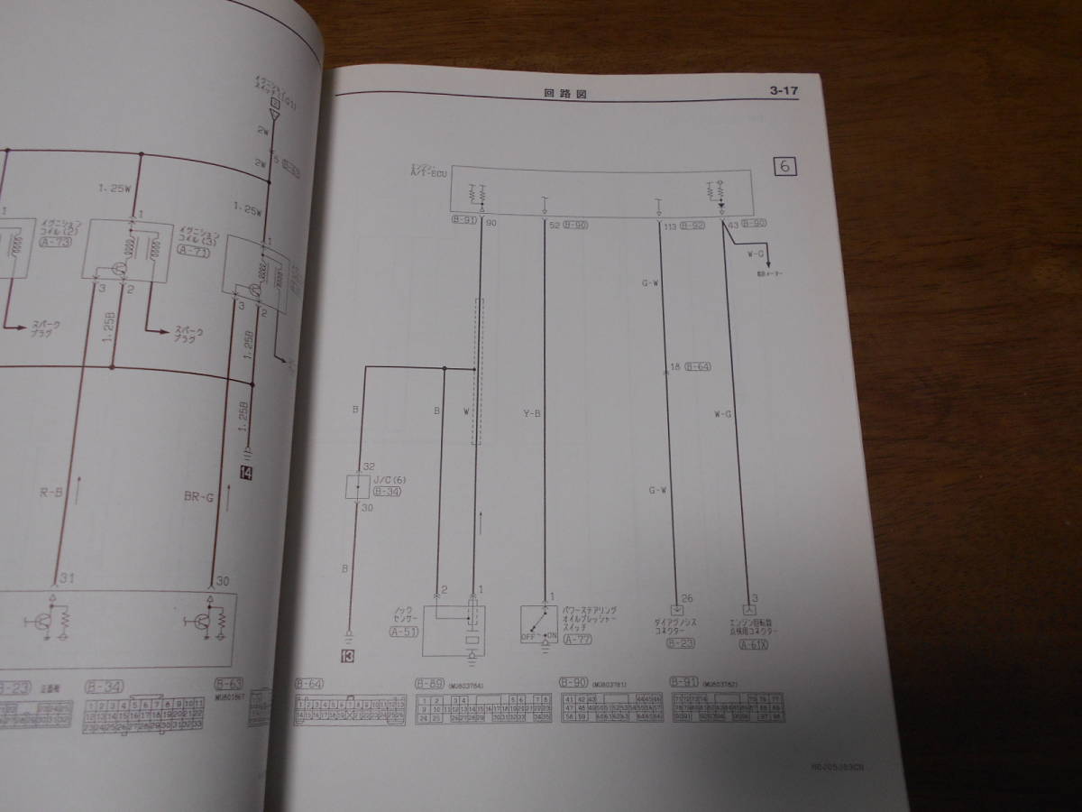 B2178 / ミラージュディンゴ / MIRAGE DINGO GF-CQ1A.CQ2A.CQ5A 整備解説書 電気配線図集 追補版 2000-1_画像3