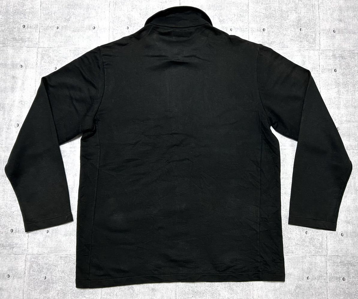 アニエスベー オム agnes b. HOMME スウェットジャケット ブラック　　カバーオール ハーフコート シャツジャケット 日本製 柳8944_画像2
