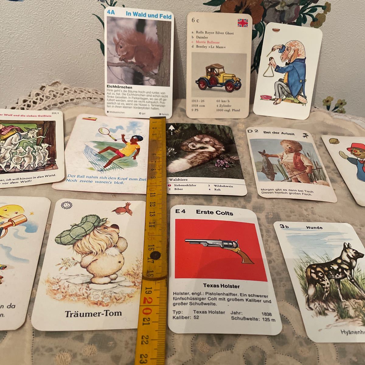 ヴィンテージ ドイツ ゲーム カード ビンテージ レトロ アンティーク メルヘン 動物 シュタイフ_画像2