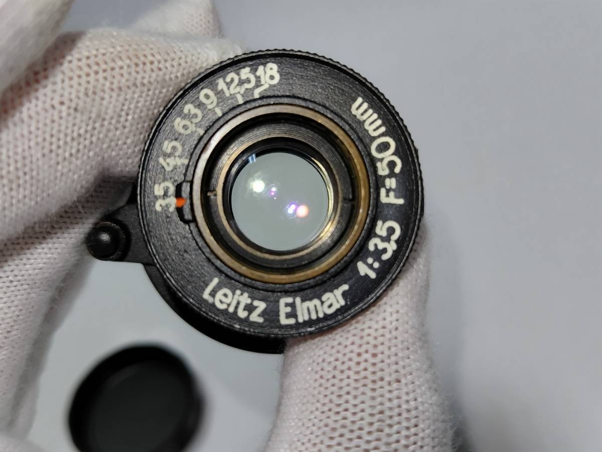 Leitz Elmar 1:3.5 f=50mm Leica ライカ エルマー フィルムカメラレンズ 【詳細不明・動作未確認・ジャンク品扱い】【１円スタート】_画像3