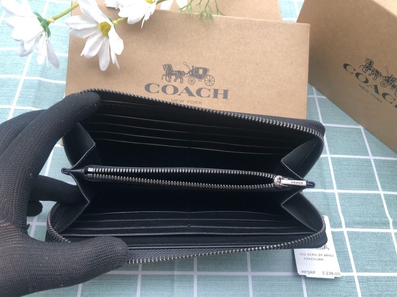 コーチ COACH 財布 長財布 新品未使用 ブラック メンズ レザー ウォレット クリスマスプレゼント ギフト ブランド A169_画像10