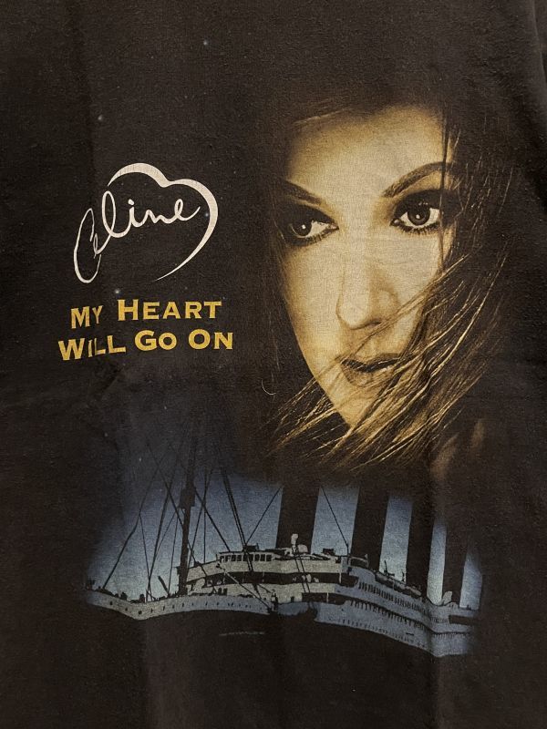 90s Celine Dion セリーヌ・ディオン 1999 My Heart Will Go On ツアーTシャツ タイタニック Tシャツ Mサイズ バンドT_画像5