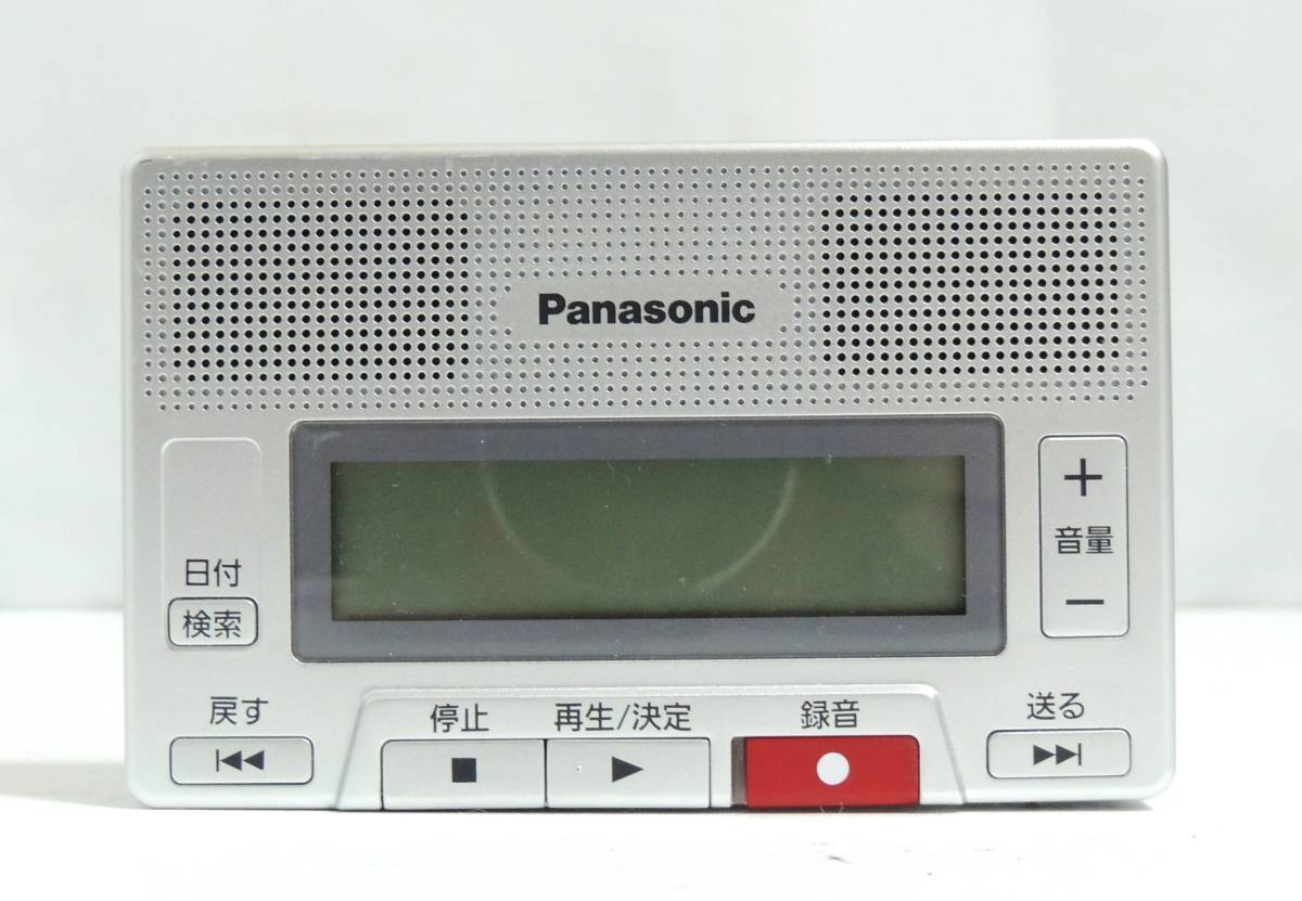 □　Panasonic　パナソニック　RR-SF30-S　備忘録　ICレコーダー　8GB　シルバー　録音　再生　外箱付き　動作確認済　中古品　保管品　③_画像2