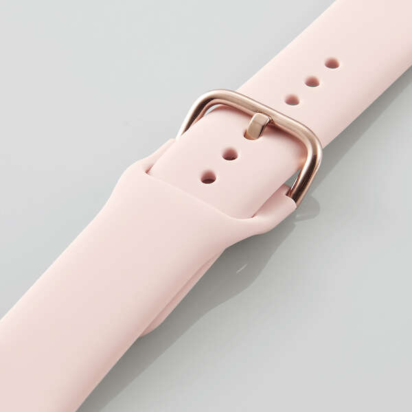 【2コ】エレコム Apple Watch 45 44 42mm 用 シリコンバンド 汗や水に強く装着感の良いシリコン製 ピンク AW-45BDSCGPN 4549550240758