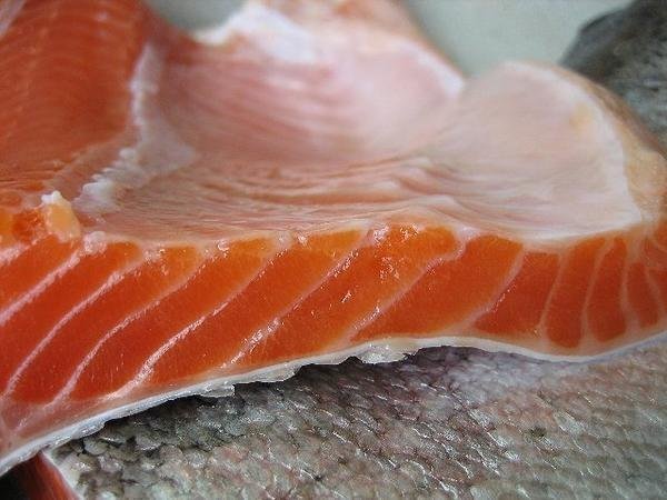 生食用とろサーモン「フィレ1kg以上」〓真空チルド〓冷凍物とは別格!!_画像2