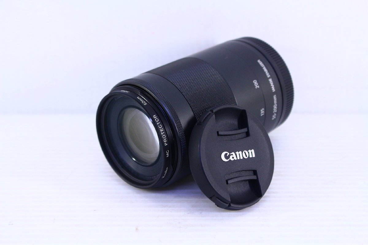 ●【美品】Canon キャノン 望遠ズームレンズ EF-M 55-200mm F4.5-6.3 φ52mm カメラ 撮影 動作未確認【10893087】_画像1
