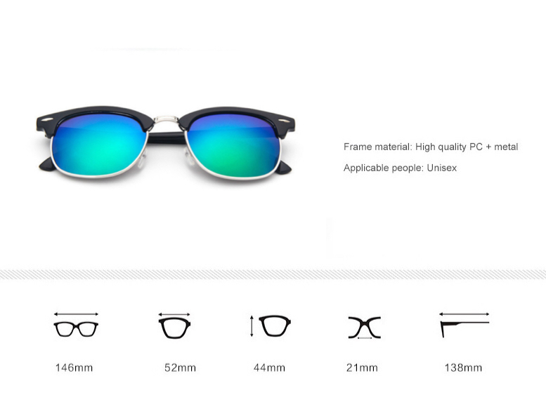 サングラス メガネ サーモント レンズ 伊達メガネ UV400 スモーク 紫外線カット 目の保護 日焼け対策 男女兼用 メンズ ブルーの画像4