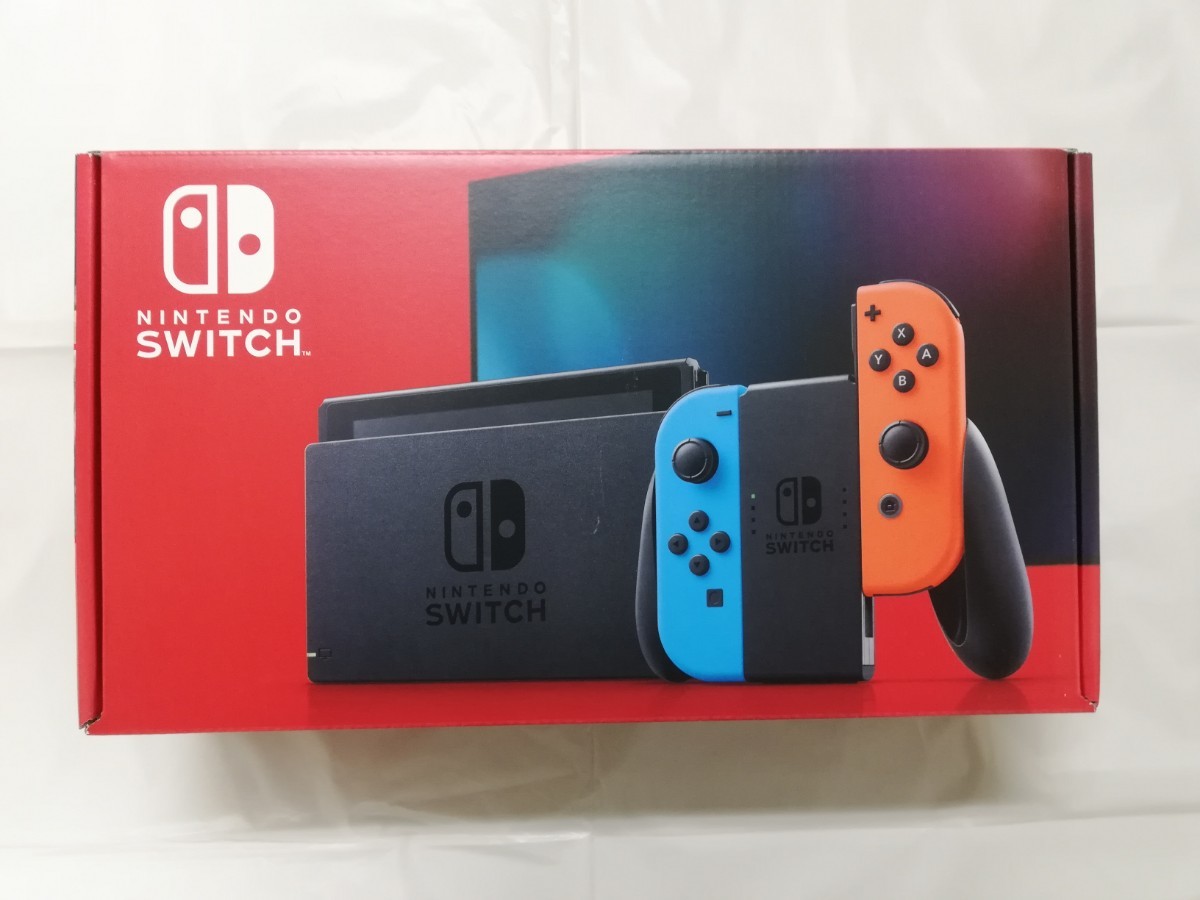 【新品/未開封】Nintendo Switch ネオンブルー ネオンレッド microSD128GB付　HAD-S-KABAA_画像1