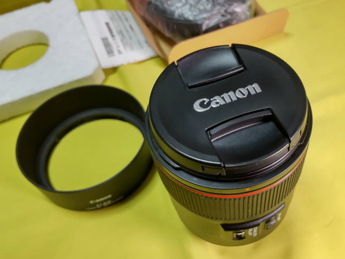 CANON キヤノン EF８５mm f/1.４ L IS USM　単焦点レンズ 外箱他付属品揃い品　日本製造品　 中古美品_画像6