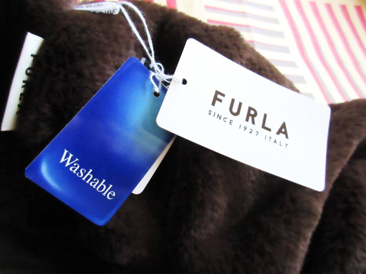 新品　フルラ FURLA スヌード ファー マフラー ネックウォーマ 防寒対策 タグ付き　/　格安　都内有名デパート購入品　4,000円均一セール_画像5