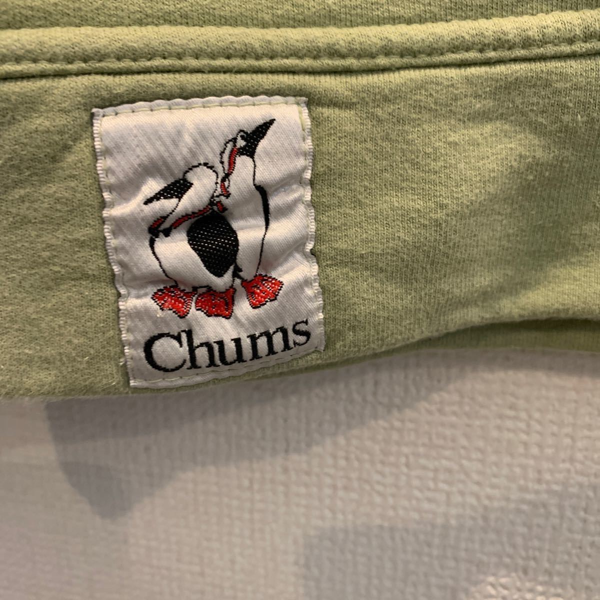 CHUMS チャムス トレーナー スウェット カットソー　ヘンリーネック アメリカ製　サイズL ひ_画像2